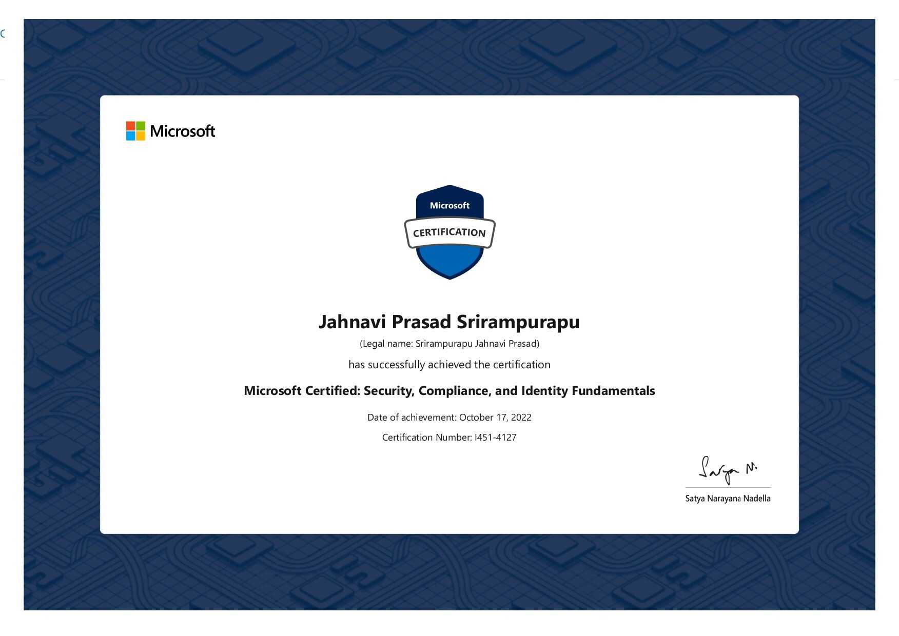 Microsoft Certified: Security, Compliance, and Identity Fundamentals