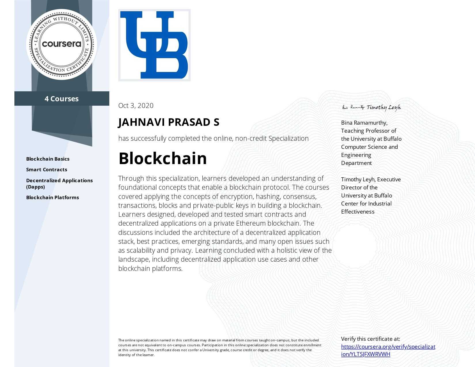 Blockchain by University at Buffalo